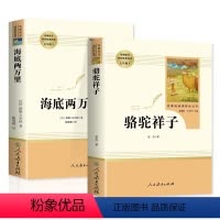 [七年级下-人教版]骆驼祥子+海底两万里 [正版]骆驼祥子和海底两万里 共2册 七年级下册必读课外书老师名著骆驼祥子人民