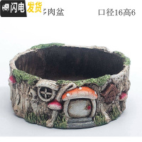 三维工匠大号特大号口径蘑菇房子小号可爱少女心延禧微景观多肉花盆器拼盘 大号蘑菇多肉盆 中等花盆容器