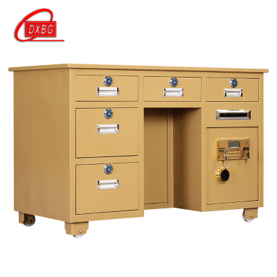 DXBG全钢保险桌抽屉办公投币财务桌密码保险柜家用电脑一体保险箱