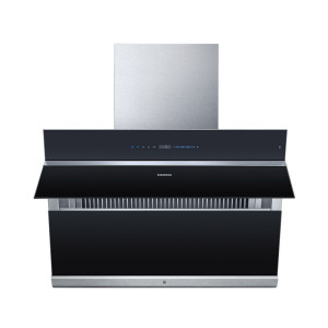 西门子 LS6EFK960W侧吸式大吸力油烟机智能联动抽油烟机蒸饭柜