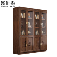 智叶舟实木办公柜四门1490*372*1940mm台