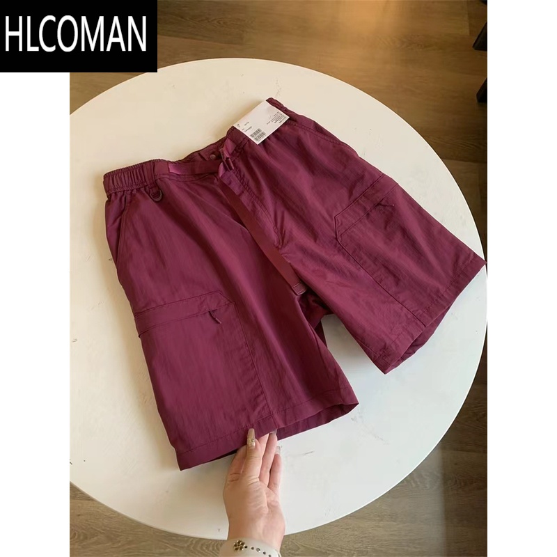 HLCOMAN夏季男女情侣款尼龙工装短裤速干防泼水休闲百搭五分裤山系