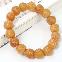 菩提根手串风化菩提子雕刻佛手双手合十文玩手串佛珠念珠情侣手链送女朋友老婆情人节七夕生日礼物