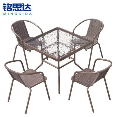 铭思达 户外桌椅 80cm一桌四椅 套