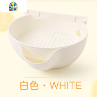 家用多功能沥水客厅水果盘双层果盆懒人嗑瓜子塑料创意水果篮 FENGHOU 粉红417洗菜篮洗菜篮