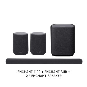 哈曼卡顿Enchant 1100杜比全景声家庭院音箱5.1.4家用电视无线蓝牙回音壁音响