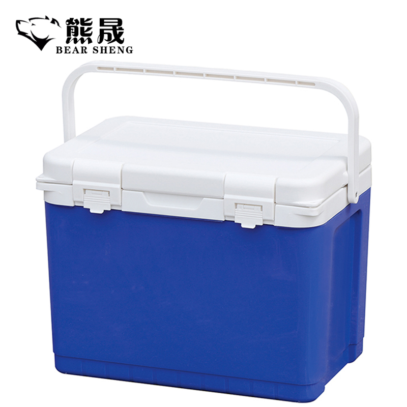 熊晟收纳 保温箱12升蓝白扣/个