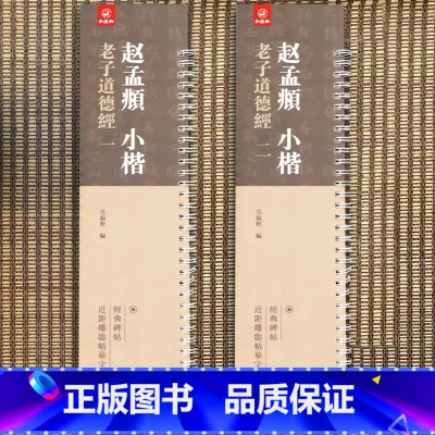 [正版]共2本 全文 赵孟頫小楷老子道德经原碑原帖 赵孟俯小楷 书法临摹繁体旁注 弘藴轩编 碑帖近距离临帖摹字练习卡册