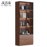 芙首泰玻璃门书柜双门双抽800*320*2000mm个