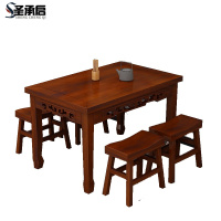 圣承启实木餐桌1米套
