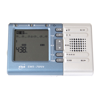 梵巢校音器定音器二胡古筝琵琶扬琴定音专业十二平均律民族乐器节拍器三合一黑色EMT-789Y