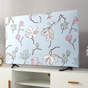 家柏饰(CORATED)防尘罩盖巾43寸55寸50寸65寸家用挂式液晶电视套盖布 百花争艳 40英寸