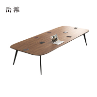 岳滩会议桌工作桌培训桌小型洽谈桌长2.4米宽1.2米[工厂现做 7天内发货]