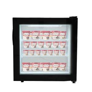 捷盛SD-55 小型迷你冰吧 家用商用立式冷冻展示柜 雪糕冰淇淋展示柜 冰冻榴莲展示柜小冷柜 玻璃门小冰箱展示小冰柜