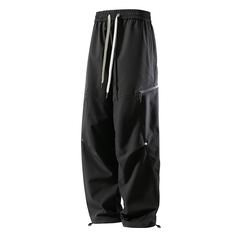 男装春秋工装裤美式潮牌机能户外冲锋裤青少年宽松直筒男士休闲裤