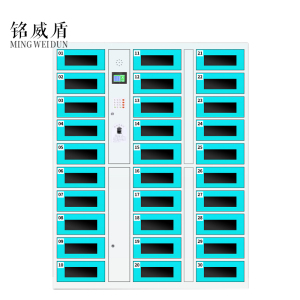 铭威盾平板电脑存放柜手机电脑寄存电子存包柜智能刷卡多门柜30门电脑存放柜(指纹型)