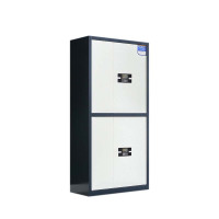 鑫升顺保密柜财务档案柜文件柜办公室资料储物柜保险柜电子密码国保锁通双节灰框白门-电子密码锁