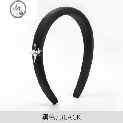 JiMi法式轻奢风发箍复古增高颅顶海绵发夹网红简约发卡简约百搭2023