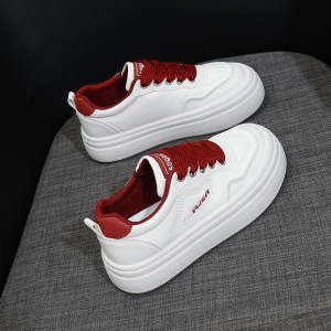 秋季新款韩版ins透气小白鞋女低帮休闲板鞋厚底松糕鞋女