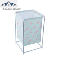 北欧简约家用棉麻脏衣服收纳筐可折叠支架防水超大脏衣篮篓储物箱 三维工匠收纳篮