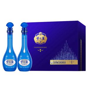 洋河(YangHe) 蓝色经典 梦之蓝M6 40.8度500ml* 2瓶 礼盒装 浓香型白酒 新老包装随机发货