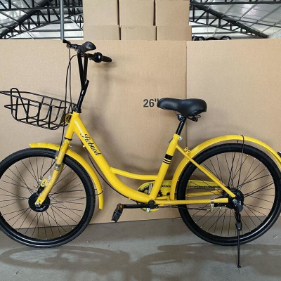 小黄车共享单车同款自行车实心胎免充气学生男女全轴承单车