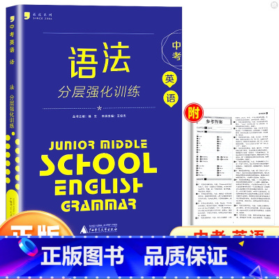 中考 初中通用 [正版]蓝皮英语系列七八九年级英语语法分层强化训练 初一二三789年级上册下册语法培优提升专项训练初中英