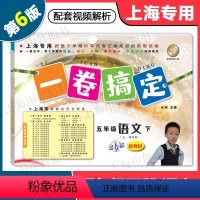 语文 五年级下 [正版]2024版 一卷搞定五年级下 语文 5年级下册 第6版 上海小学教辅配套同步单元期中期末综合专项