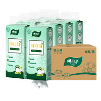 心相印心相印悬挂式抽纸 3层320抽/提面巾纸 卫生纸家用厕所擦手纸 8提