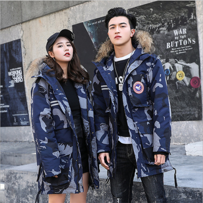 冬季羽绒服时尚撞色保暖舒适