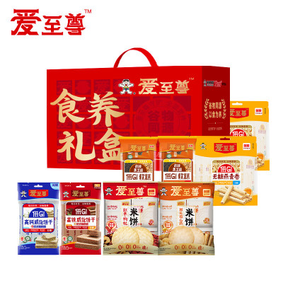 苏宁宜品原味膨化礼包928克大份装零食礼盒精美包装