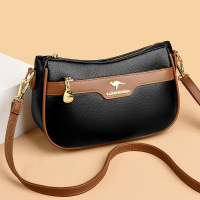 包包女包新款大气斜挎包女时尚撞色中年女士单肩包女