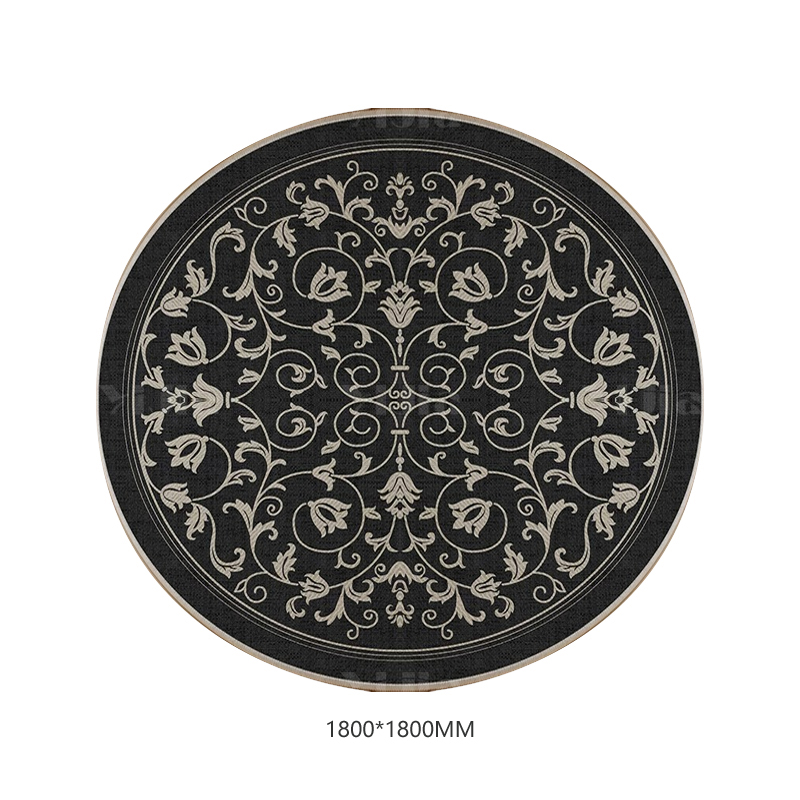 翌嘉YJ40802129 客厅沙发地毯免洗可擦圆形地垫