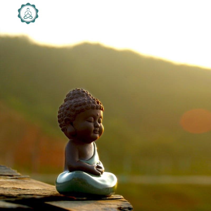 现代客厅装饰品汽车茶宠摆件可爱禅意小如来佛像 封后 宽容大度[申然]