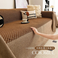 新款复古轻奢沙发盖布巾冬全包坐垫套罩防滑防猫抓全盖沙发毯