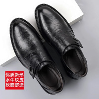 隐形内增高皮鞋男2026新款商务正装男士皮鞋增高8CM新郎结婚鞋男