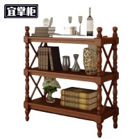 宜掌柜 实木书架 三层 个