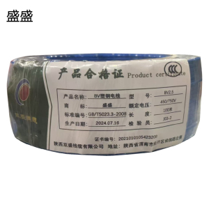 盛盛 单股塑铜线 BV2.5 100米/捆