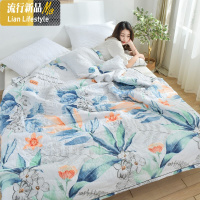 夏被可机洗水洗棉单人学生宿舍空调被芯夏季薄被子印花双人夏凉被 三维工匠