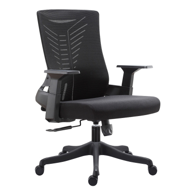 翌嘉 YJ-20089 办公椅人体工学椅会议椅 黑色转椅