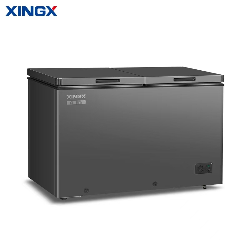 星星(XINGX)冰柜铜管双温双箱家商两用大冷冻小冷藏卧式冷柜商超便利店低音自动减霜速冷 BCD-366GCT