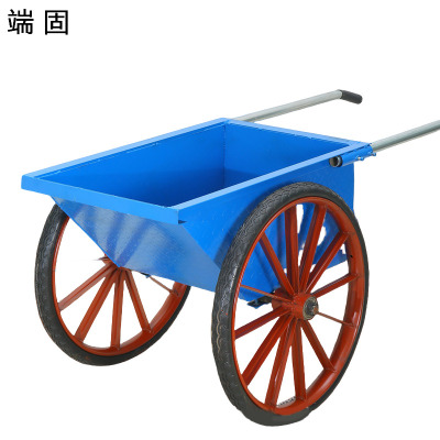 端固 翻斗车灰斗车手推车钢板厚2.0+实心轮大号L-2.0/个