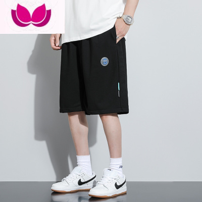七斓冰丝短裤男士夏季潮牌薄款透气篮球裤运动休闲五分中裤宽松大裤衩