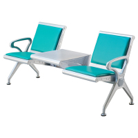中豫鑫泽 ZYXZ5021045 连排椅机场椅公共座椅长椅等候椅 加厚款二人位加茶几绿色坐垫