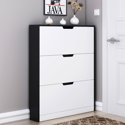 汐岩鞋柜超薄翻斗简约现代省空间小户型简易组装经济型储用