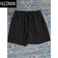 HLCOMAN 25SS夏季薄款透气宽松基础短裤休闲运动纯色沙滩五分裤男