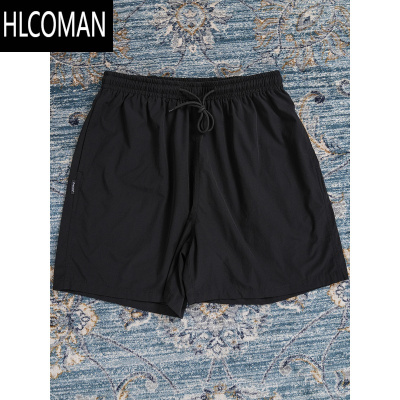 HLCOMAN 25SS夏季薄款透气宽松基础短裤休闲运动纯色沙滩五分裤男