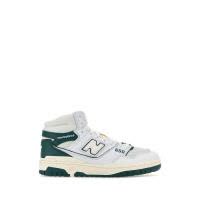 New Balance男士拼色真皮跑步鞋橡胶底轻便休闲运动 sneakers