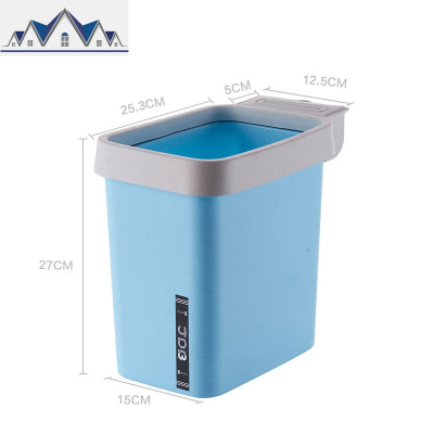 垃圾桶家用干湿分类纸篓厨房客厅塑料垃圾箱简约卧室卫生间垃圾筒 三维工匠