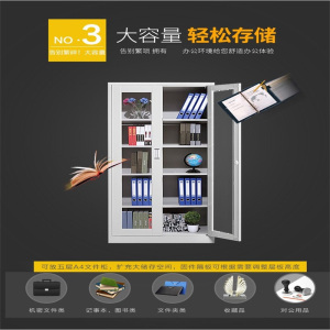 韶优 钢制通玻对开文件柜WJG-5